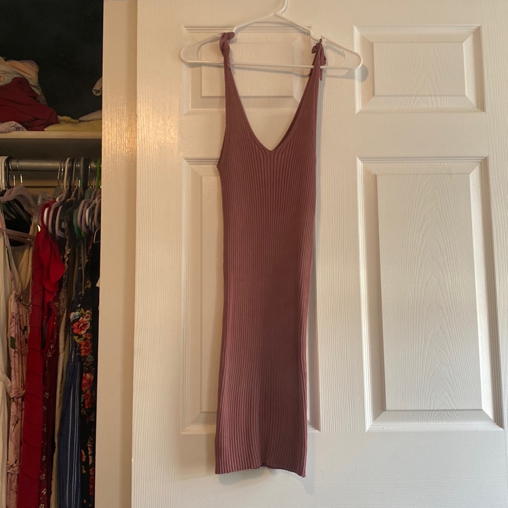 Ribbed Bodycon Mid Dress